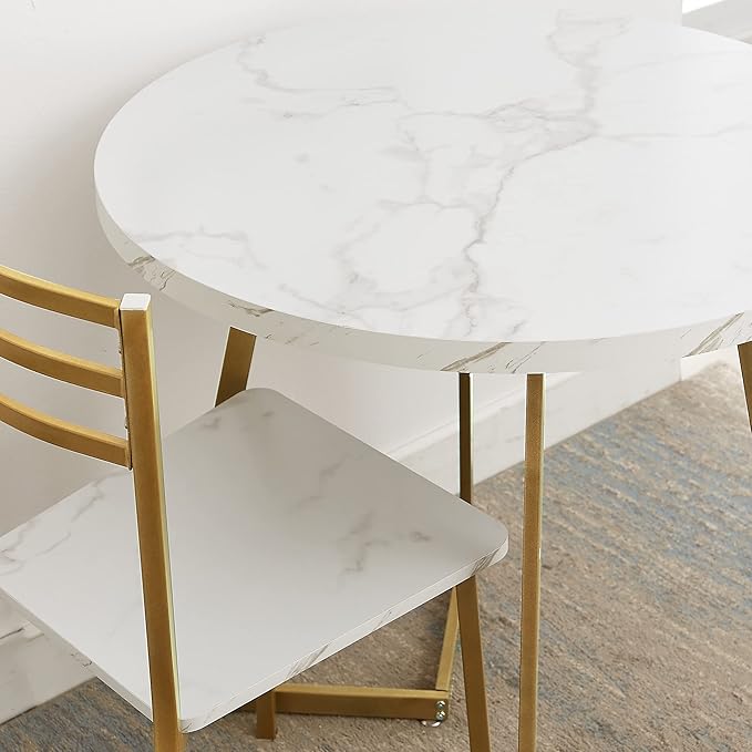 VECELO Round Dining Room Table - Image 2