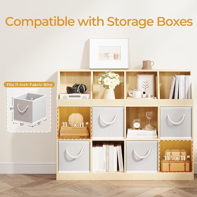 6-Cube Wooden Storage Bookcase - Image 4