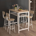 5-Piece Bar Table and Chairs Set, 43.3'' Pub Table Set Modern Small Table and by Unknown