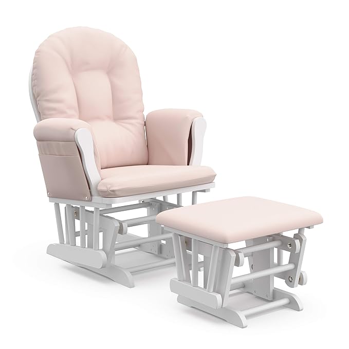 Storkcraft Premium Hoop Glider & Ottoman — GREENGUARD Gold Certified Nursery by Storkcraft