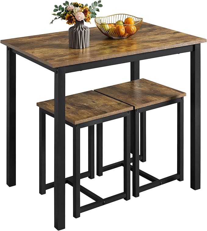 Yaheetech Industrial Dining Kitchen Table Set by Yaheetech