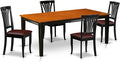 East West Furniture QUAV5-BCH-LC 5 Piece Dinette Set Includes a Rectangle by EastWestFurniture