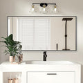 20x40 Inch Black Bathroom Mirror by Bonverre