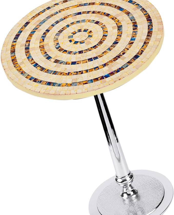 CLEENTABLE Mosaic Round End Table - Image 9