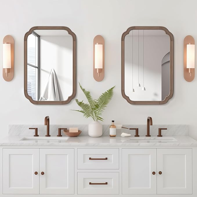 WallBeyond 20" x 30" Rounded Corner Arch Wall Mirror - Image 2