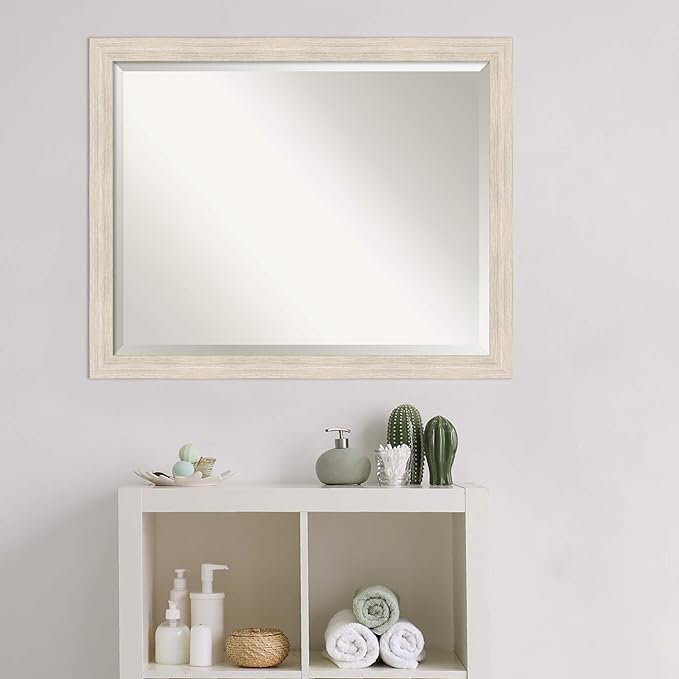Amanti Art White Bathroom Mirror - Image 5