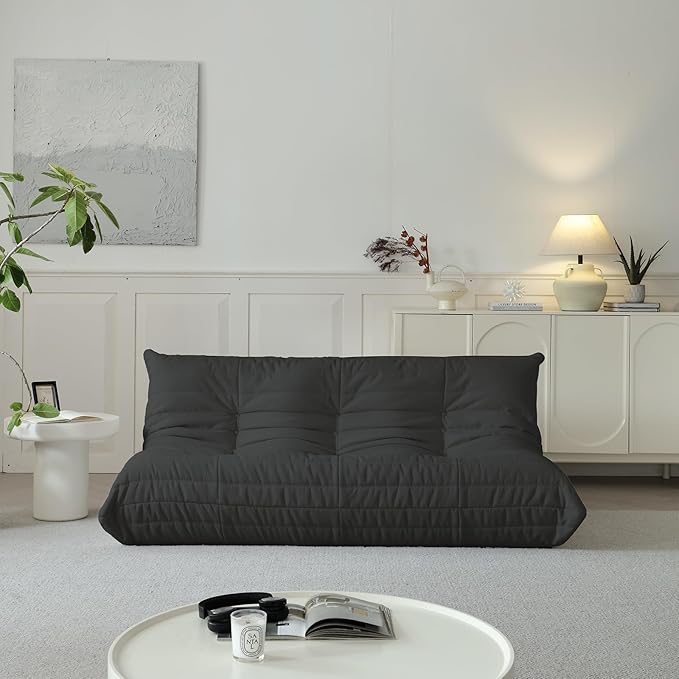 Luxury Sofa Couch Chair, Lazy Floor Seating, Fireside Bean Bag Chair, Ergonomic - Image 9