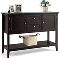 COSTWAY Buffet Sideboard, with 2 Wood Storage Drawers & Open Shelf, Console by COSTWAY