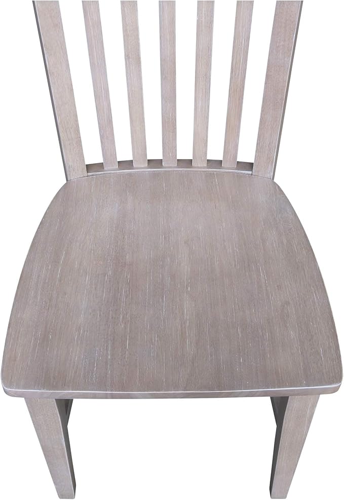 International Concepts Cosmo Chair Washed Gray Taupe - Image 9