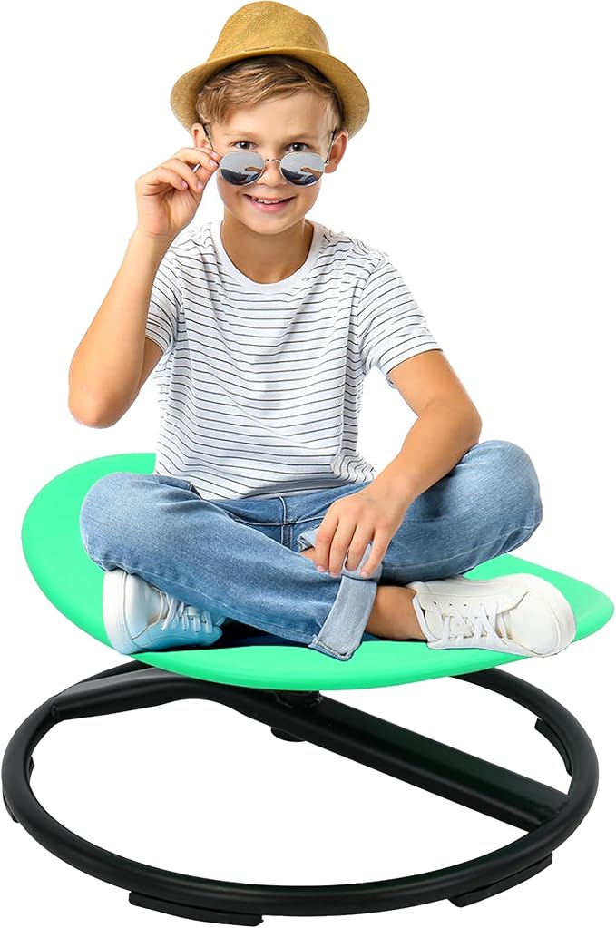 Spinning Chair for Autistic Kids, Sensory Swivel Chair for Teens by UIIKOLBChild