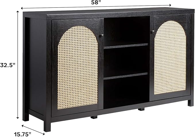 Walker Edison Sasha 2-Door Sideboard Buffet - Image 3