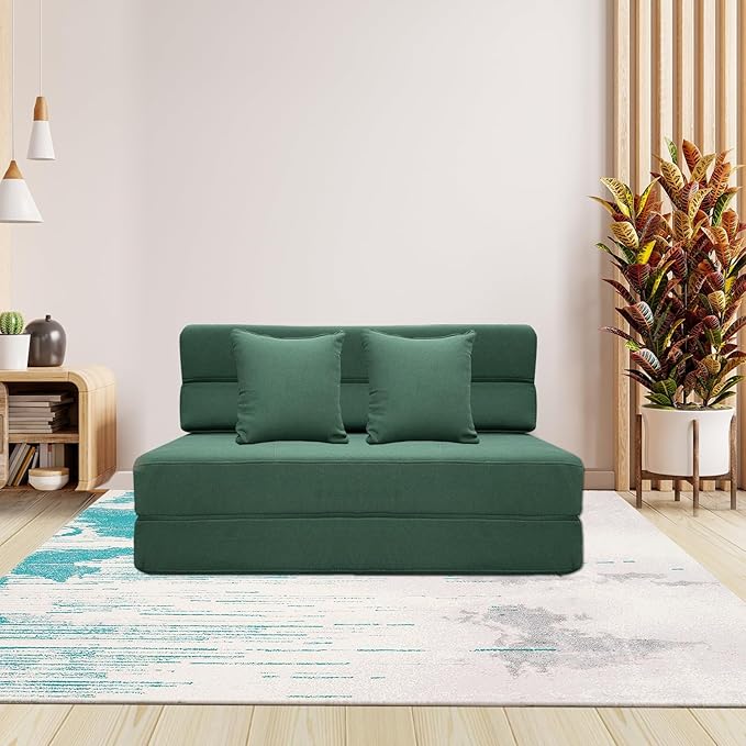 ANONER Fold Out Couch Bed Memory Foam Sleeper Chair - Image 7