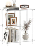 Acrylic 3-Cube Bookshelf for Small Spaces, 11.6" D x 23.6" W x 26.5" H by CRTERICX