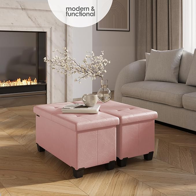 STORAGEBUD Storage Ottoman Bench - Image 2