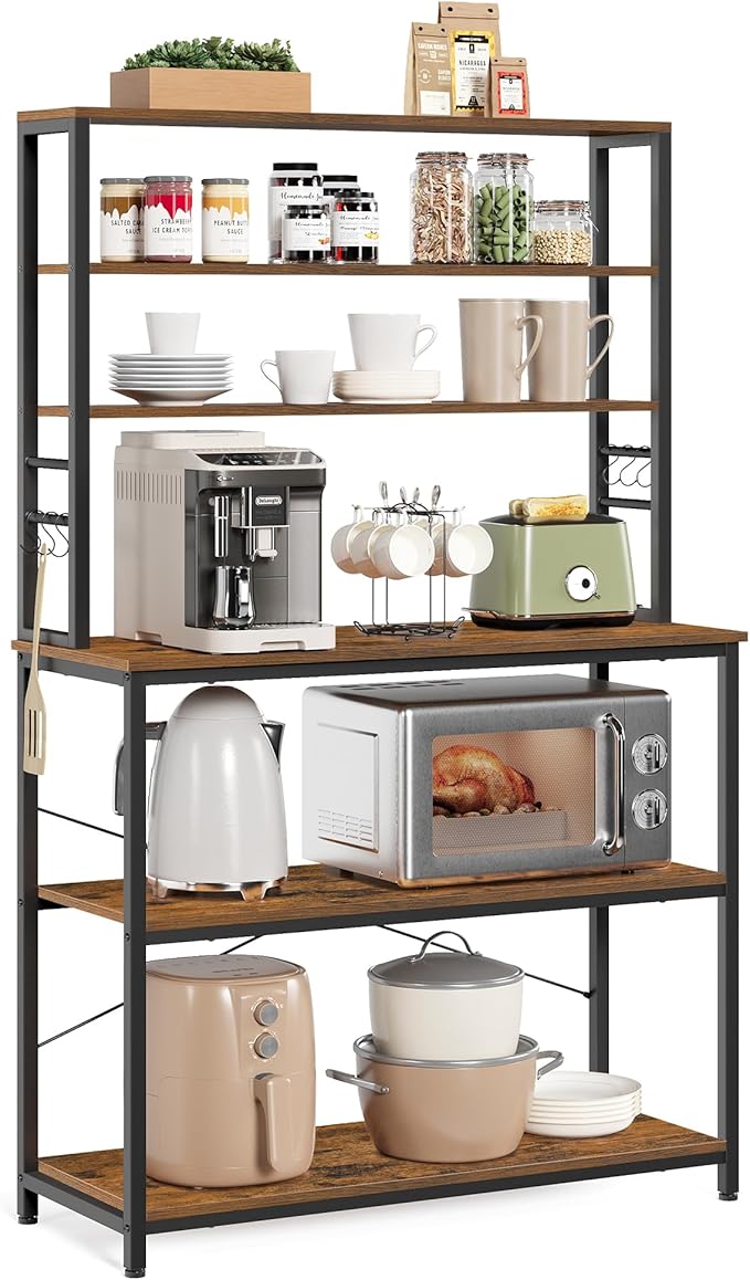 VASAGLE Coffee Bar, 39.4 Inches Baker's Rack by VASAGLEbySONGMICSHOME