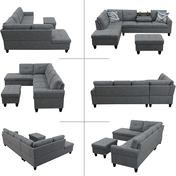 L Shaped Modular Sectional Sofa - Image 6