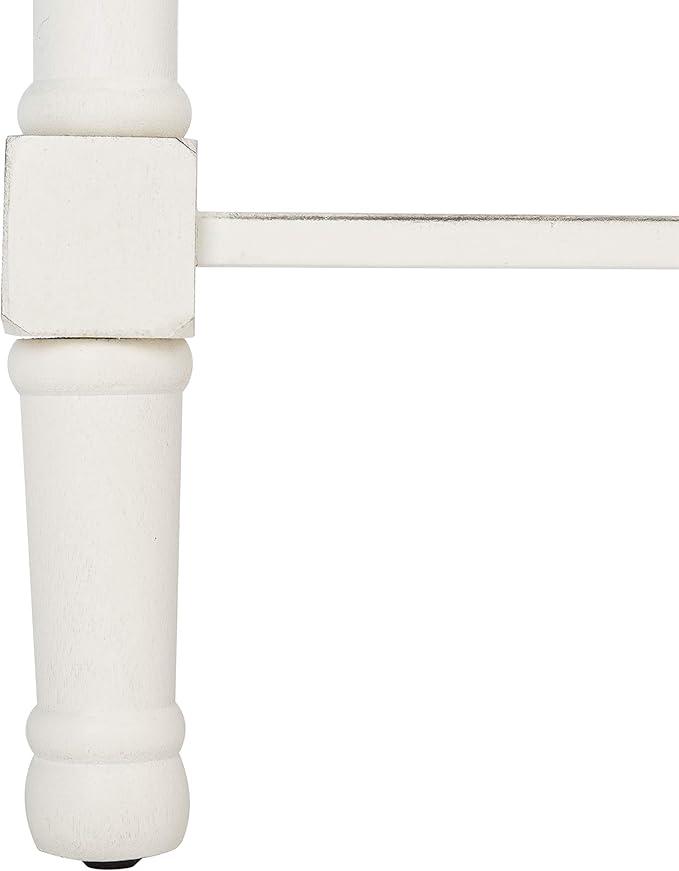 Safavieh Home Collection Tate Distressed White 2-Drawer Bottom Shelf Console - Image 13
