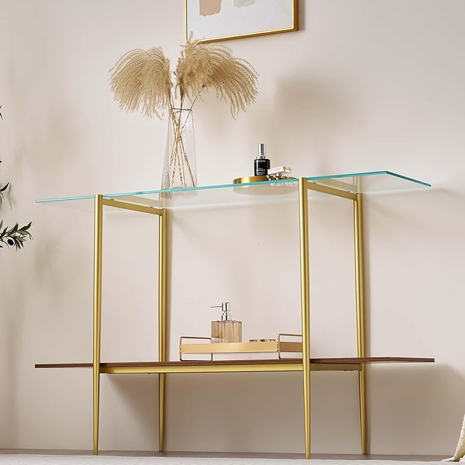 Extra Large Glass Console Table - Image 4