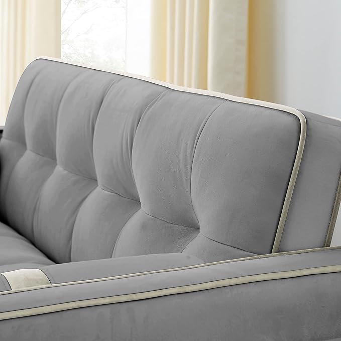ERYE 3 in 1 Tufted Sleeper Sofa Bed - Image 4