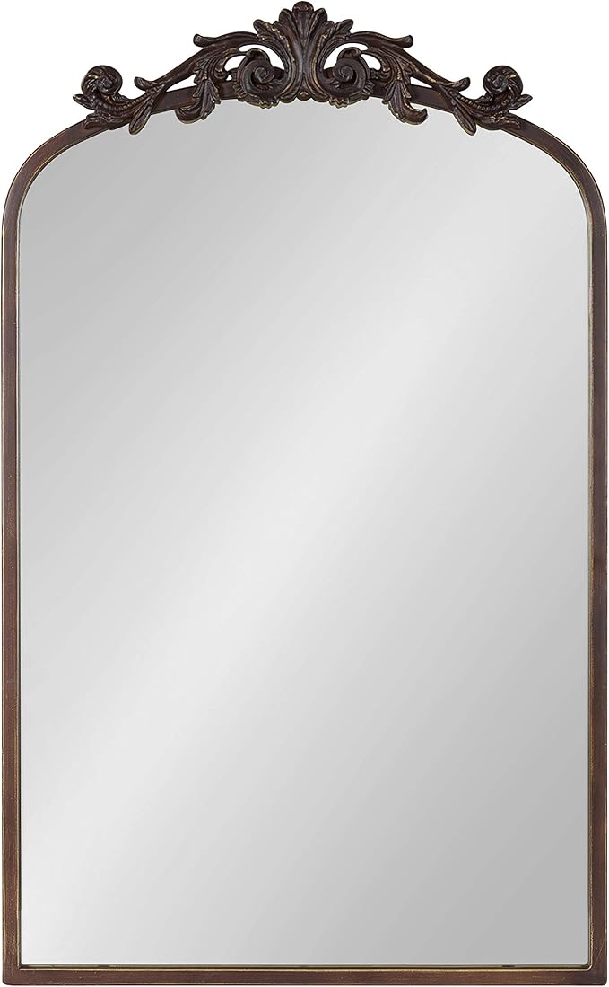 Kate and Laurel Arendahl Traditional Arch Mirror, 19 x 30.75, Antique Bronze - Image 5