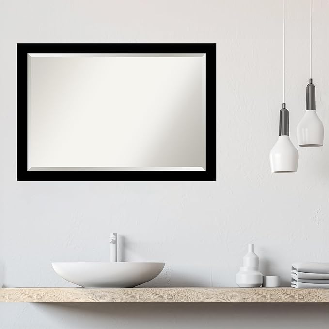 Amanti Art Black Bathroom Mirror - Image 6