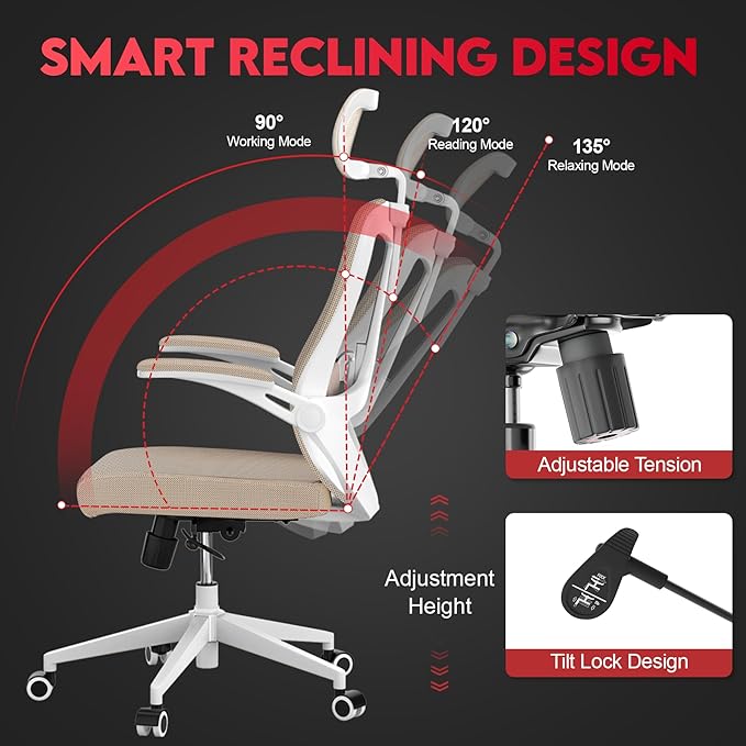 Ergonomic Office Chair - 400LB Comfy Desk Chairs - Image 4