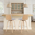 Armen Living Vienna Modern Swivel 30" Bar Height Barstool by ArmenLiving