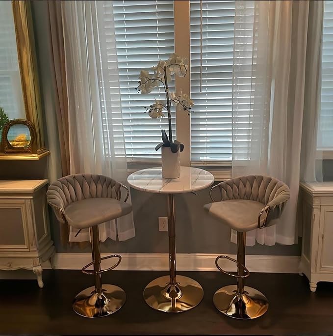 Bar Table for Kitchen, 24 inch Round Counter Height Table - Image 2