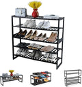 Shoe Rack Bamboo 5 Tier Shoe Organizer, Storage 20-25 Pairs by Jripae