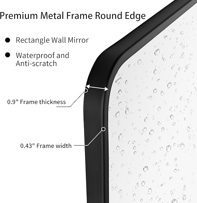36"x48" Bathroom Wall Mirror - Image 5