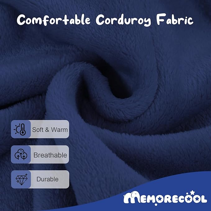 MeMoreCool Convertible Modular Kids Foam Play Couch Sofa – Navy Fold-Out - Image 6