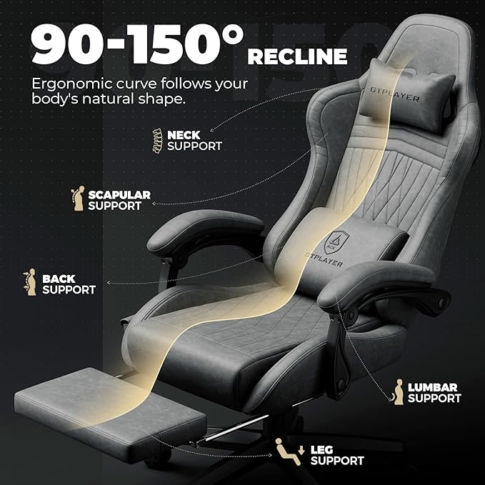 GTPLAYER ACE-PRO Music Gaming Chairs – Built-in Speakers, App Support & - Image 8