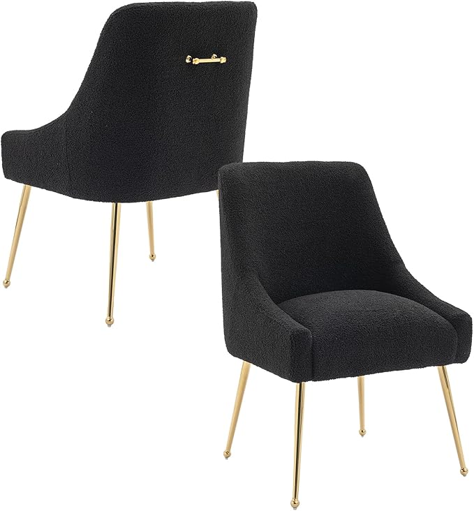 Modern Velvet Dining Chairs Set of 6, Contemporary Upholstered Furniture by HOLILA