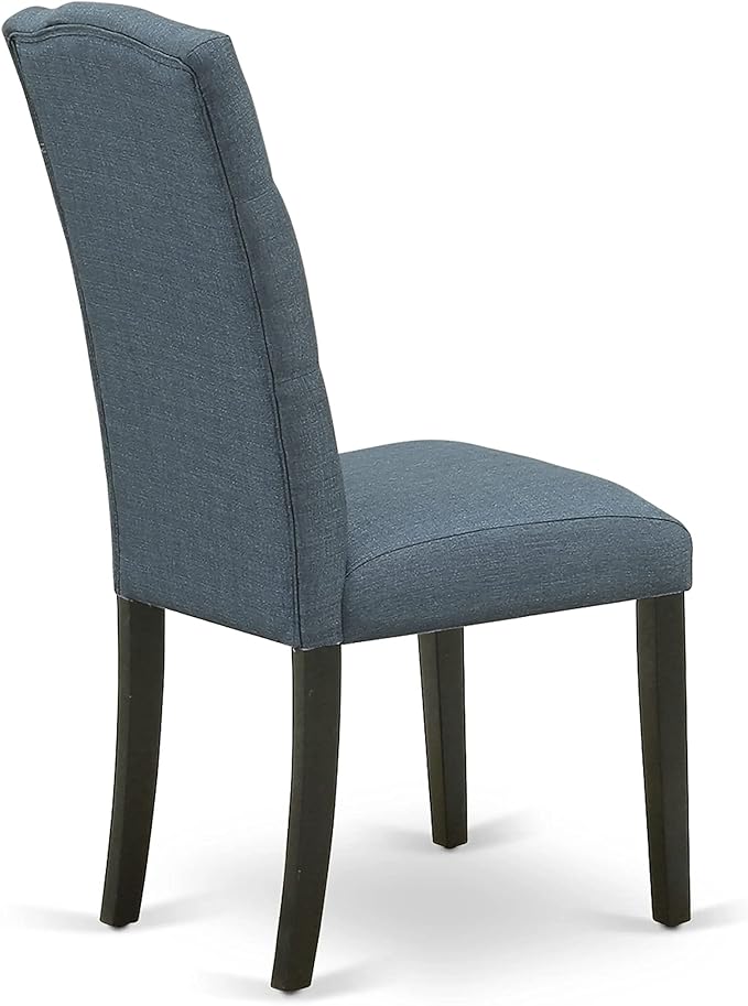 East West Furniture ESCE3-BCH-21 3 Piece Dining Room Table Set Contains a Round - Image 8