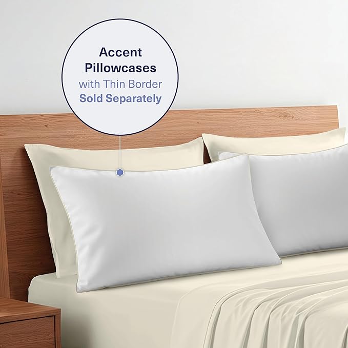 Kickoff Viscose Bamboo Sheets California King Size 4-pc 100% Organic Bamboo - Image 9