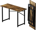 47 inch Folding Computer Desk, Writing Gaming Computer Camping Table, No by Lutown-TeenHome