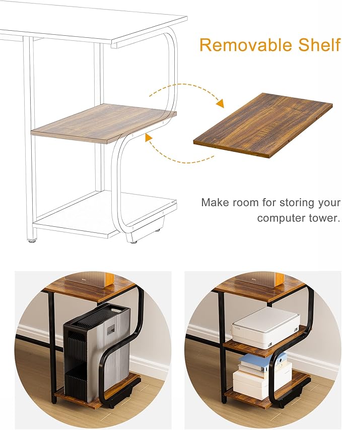 Teraves Modern L Shaped Desk - Image 10