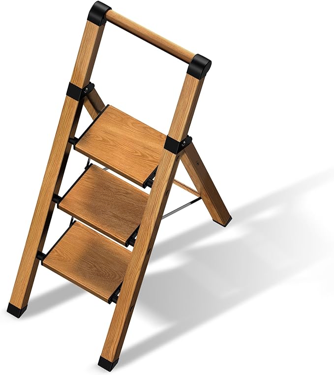 3 Step Ladder, Folding Step Stool by STEPLADDER
