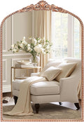 G-LEAF Vintage Baroque Mirror 24"X36", Arched Mantel Victorian Antique by G-LEAF