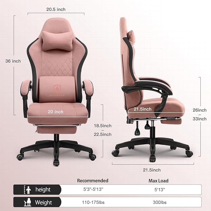 GTPLAYER Gaming Chair, Computer Office Chair - Image 2