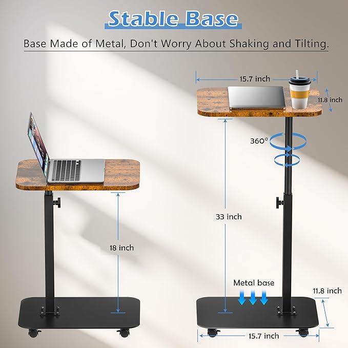 TV Tray Table Heavy Metal Base - Image 4