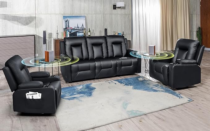 COMHOMA Furniture Bonded Leather Sofa by ComHoma