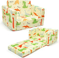 Dinosaur Kids Sofa Bed, Diary Kids Couch- Convertible 2-in-1 Lounger by lihtsofty
