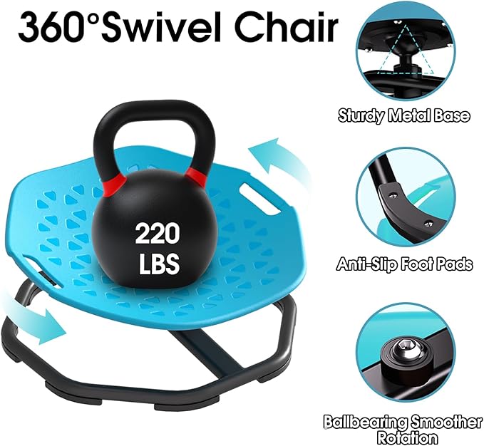 Sensory Spinning Chair for Autistic Kids, Upgraded Swivel Chair for Kids - Image 4