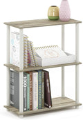 Furinno Turn-N-Tube 3-Tier Compact Multipurpose Shelf Display Rack, Sonoma by Furinno-FitsYourSpaceFitsYourBudget