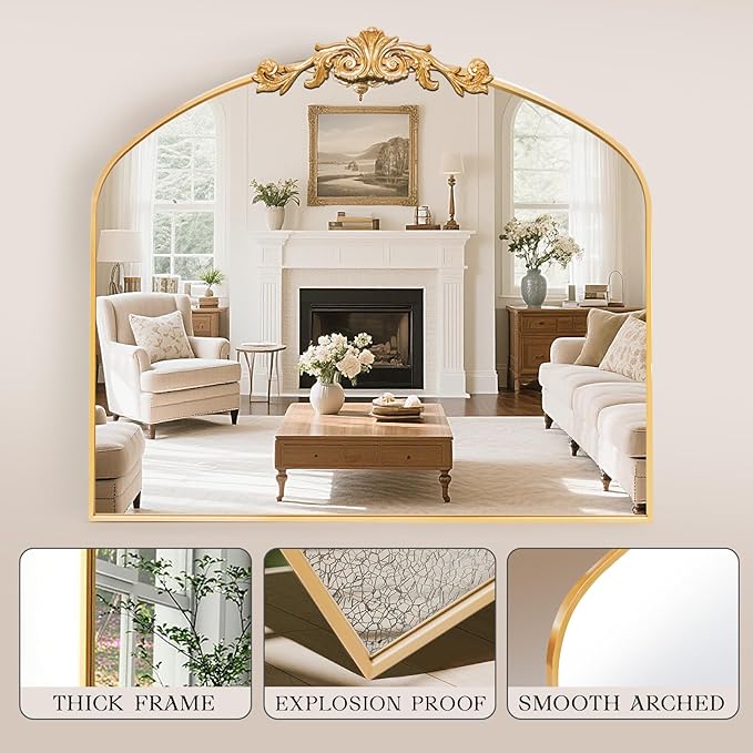 MISSDAY Vintage Gold Baroque Mirror - Image 3