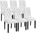 Yaheetech Dining Chairs Set of 6 Modern Style Faux Leather Dining Room Chairs by Yaheetech