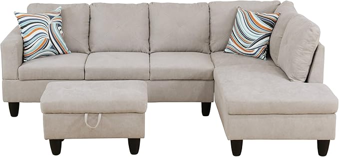 NicBex Sectional Couch 3 Pieces Sofa Set - Image 3