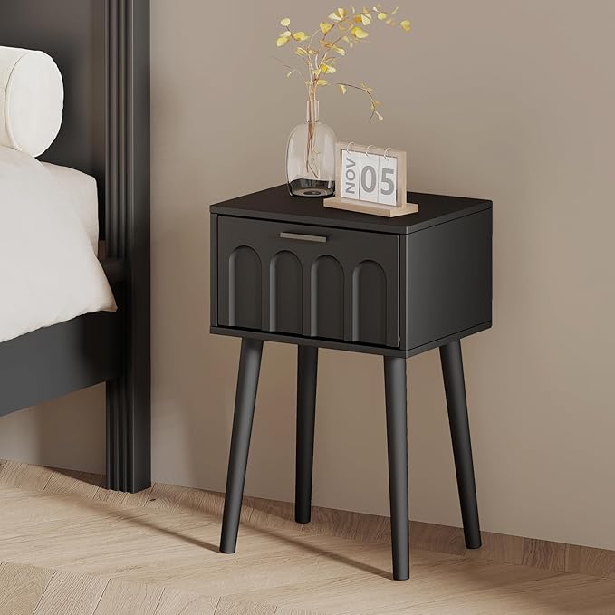 LAATOOREE Nightstand Set of 2, Small Bed Side Table - Image 7