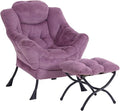 Lazy Chair with Ottoman, Modern Accent Chair Contemporary Lounge Leisure Sofa by SESHINELL